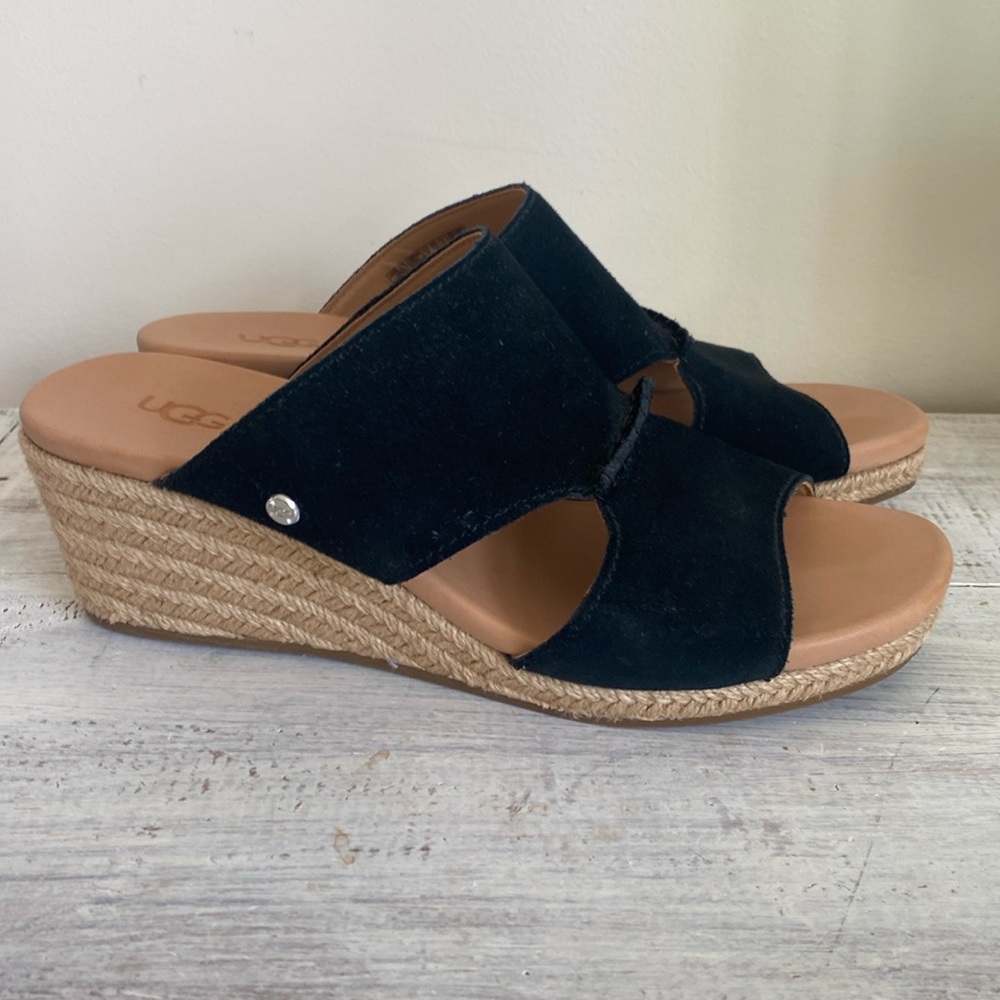 Worn only once. Size 8.5. The UGG Eirene wedge is perfect for day or night.
